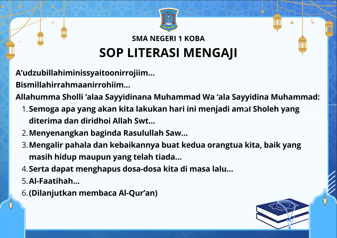 Literasi Mengaji di Awal Hari